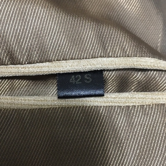 Alfani Tan 100% Polyester Textured Blazer Size 42S - Picture 5 of 6